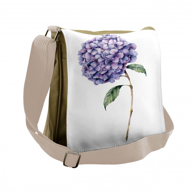 Fine Art Paint of Flower Messenger Bag