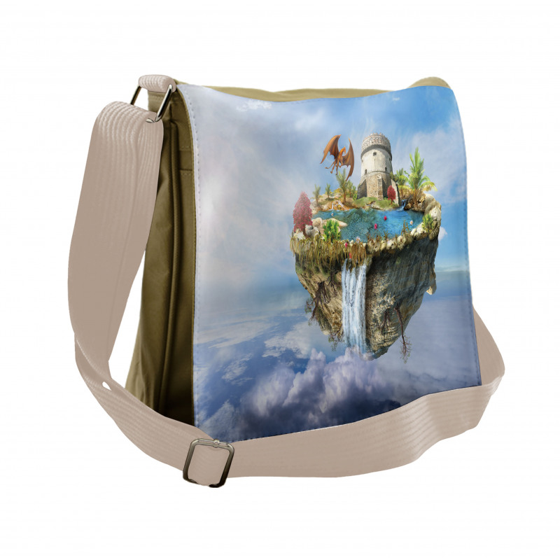 Dragon Castle Tower Messenger Bag