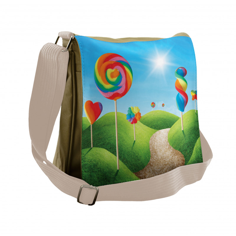 Candy Land Lollipops Messenger Bag