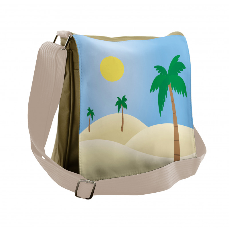 Palm Trees and a Sunny Sky Messenger Bag