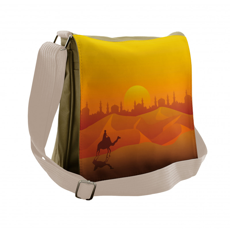 Dramatic Desert in Tangerine Messenger Bag