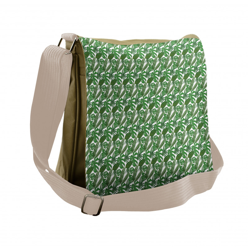 Summer Tropical Jungle Messenger Bag