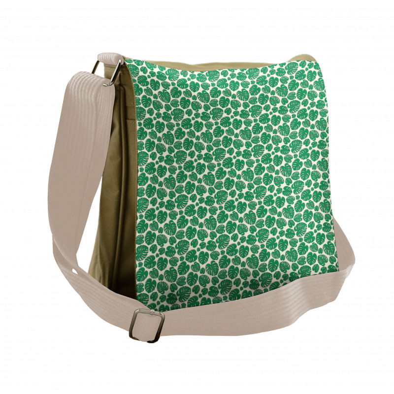 Hawaiian Summer Leaves Messenger Bag