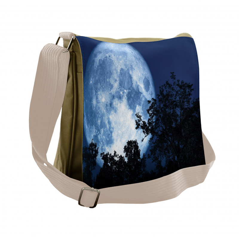 Moon Beaming in the Woods Messenger Bag