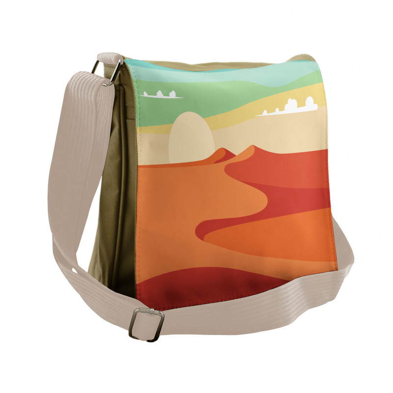 Abstract Desert and Sky Art Messenger Bag