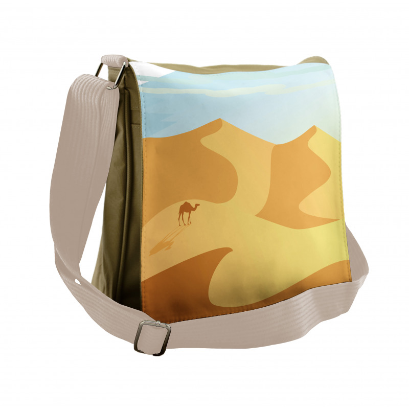 Little Camel on Desert Hills Messenger Bag