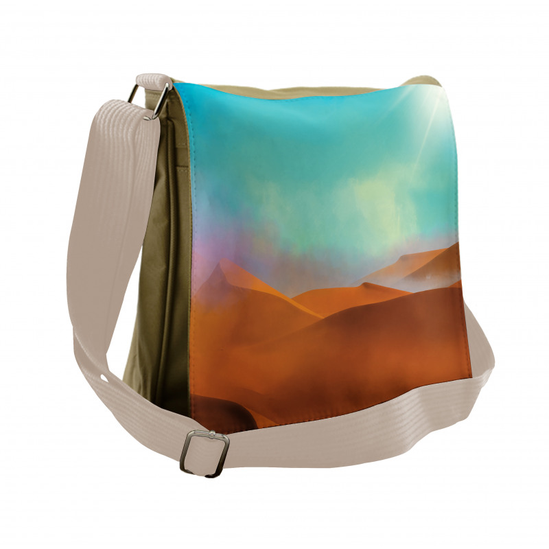 Fine Art Desert and Sky Scene Messenger Bag