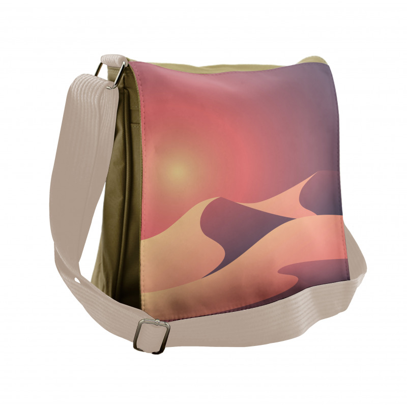 Warm Colors Sky and Desert Messenger Bag