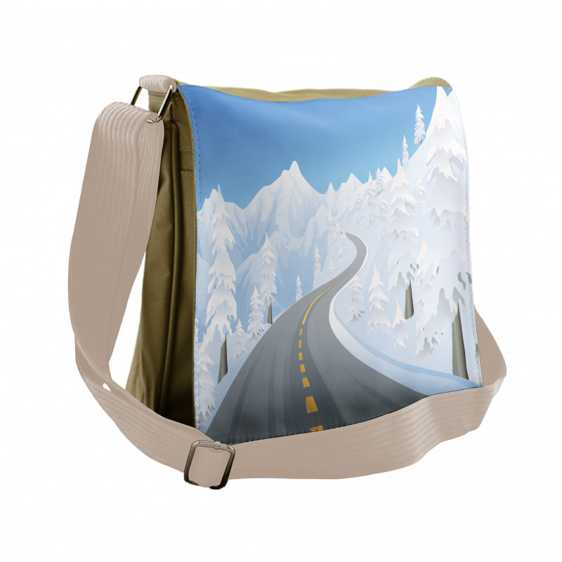 Road into the Mountains Messenger Bag