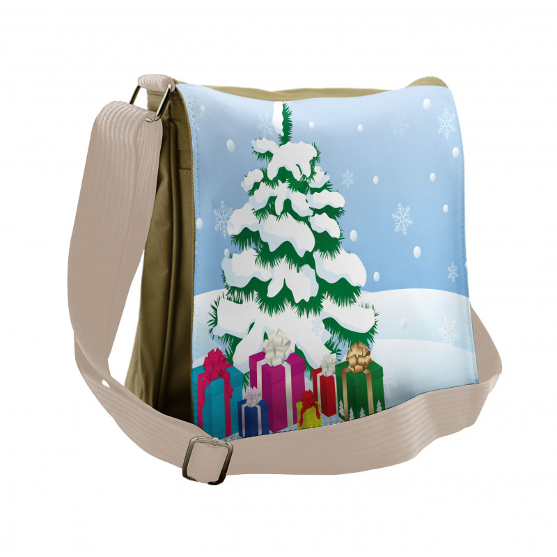 Presents Under a Tree Messenger Bag