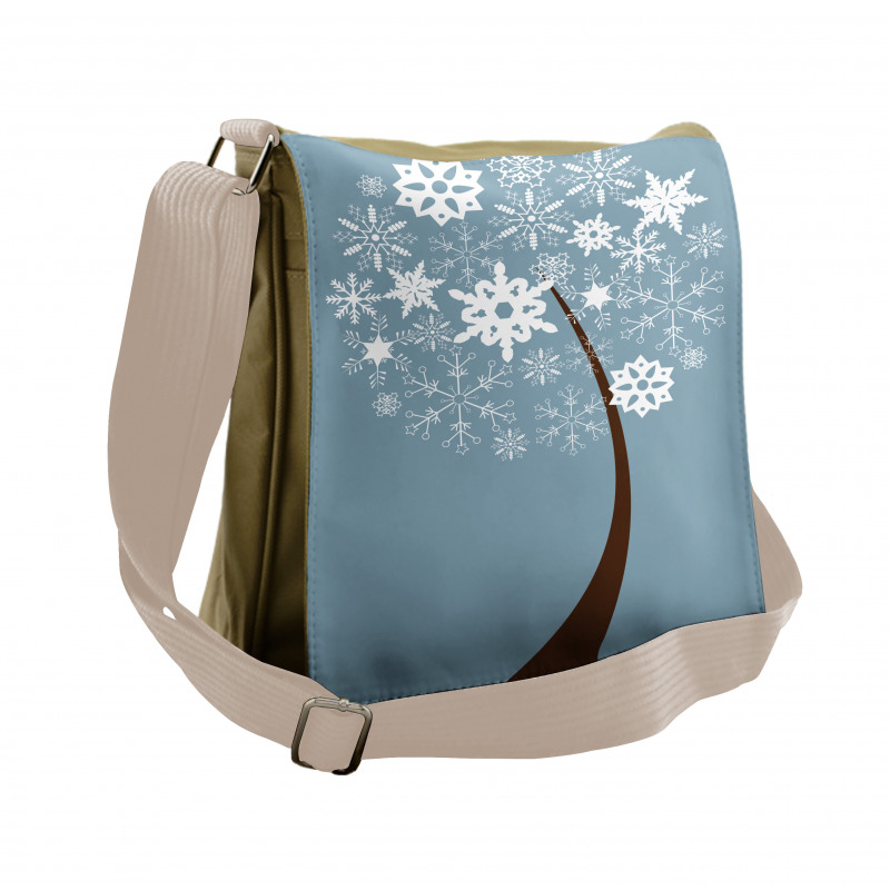 Snowflakes Formation Messenger Bag