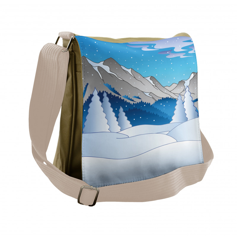 Mountainous Scenery Messenger Bag