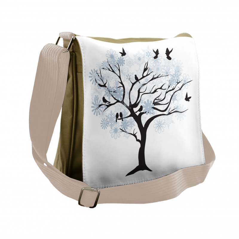 Branches with Birds Messenger Bag