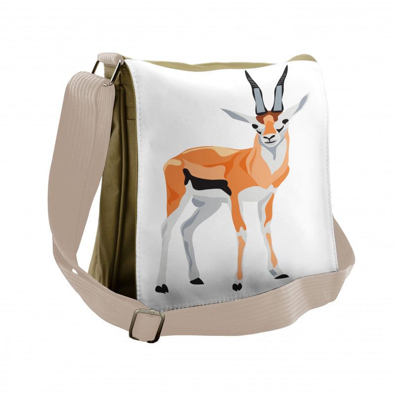 Thomson's Gazelle Cartoon Messenger Bag