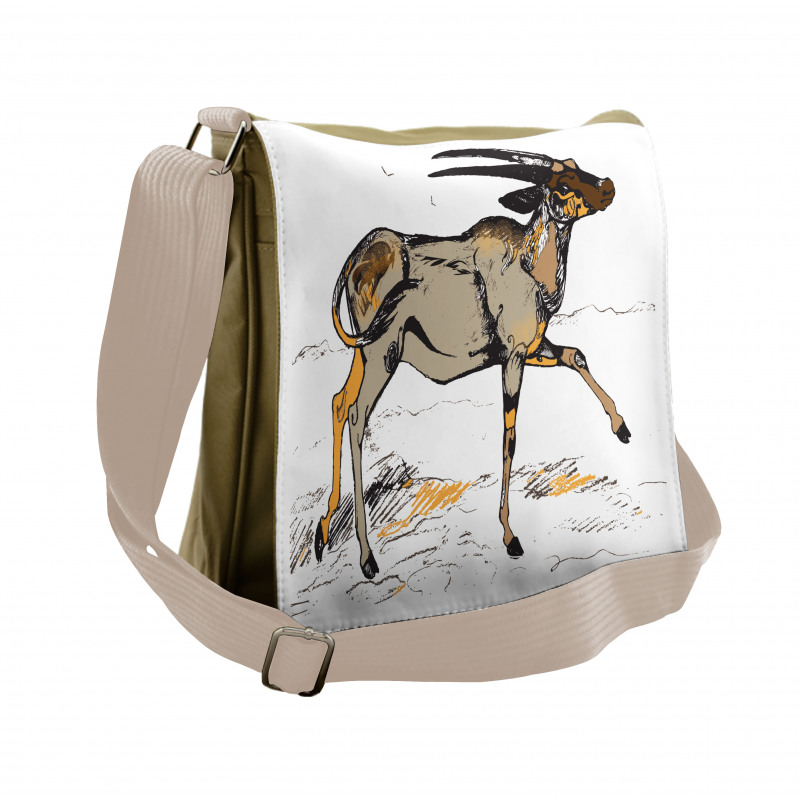 Animal Sketch Art Messenger Bag