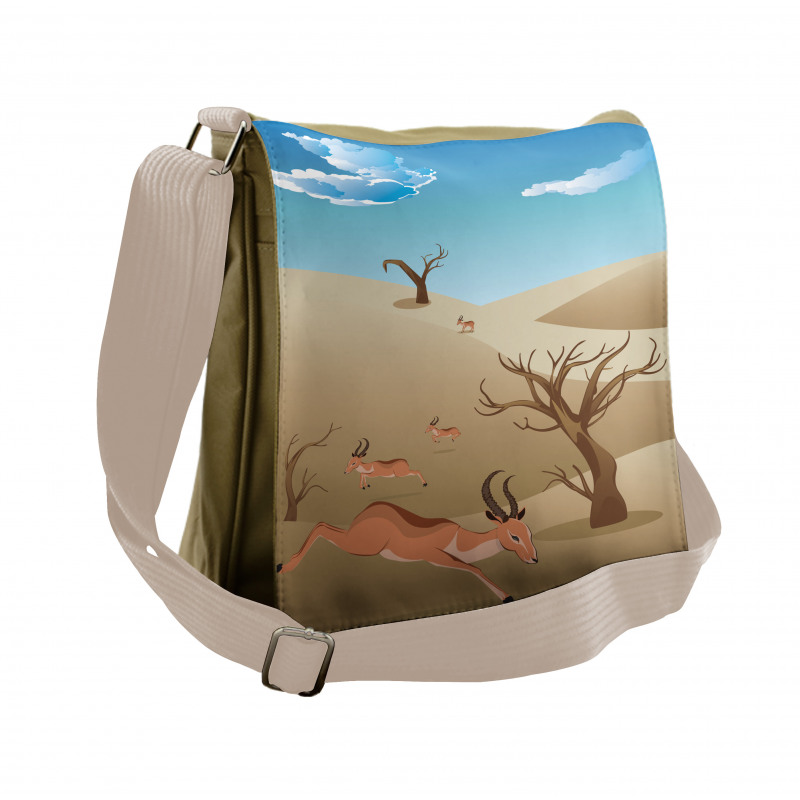 Animals and Bare Trees Messenger Bag