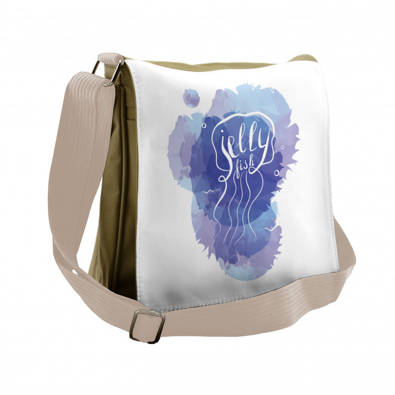 Abstract Paint Splash Messenger Bag