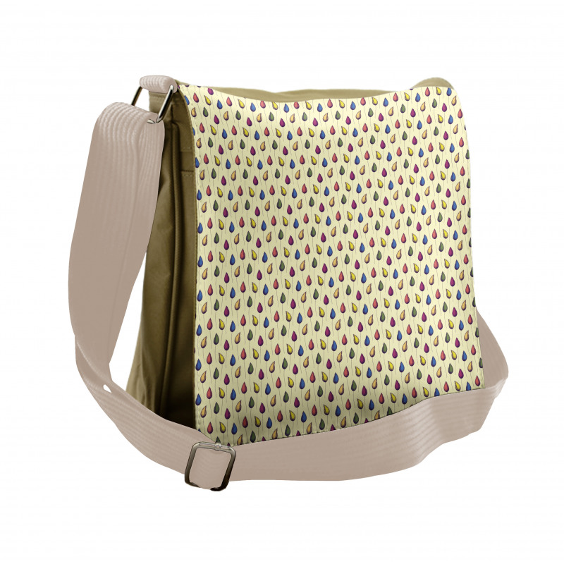 Flower Buds and Thin Stems Messenger Bag