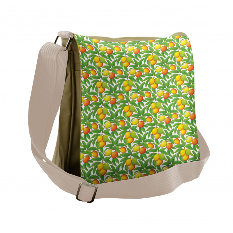 Ripe Mango Branches Messenger Bag