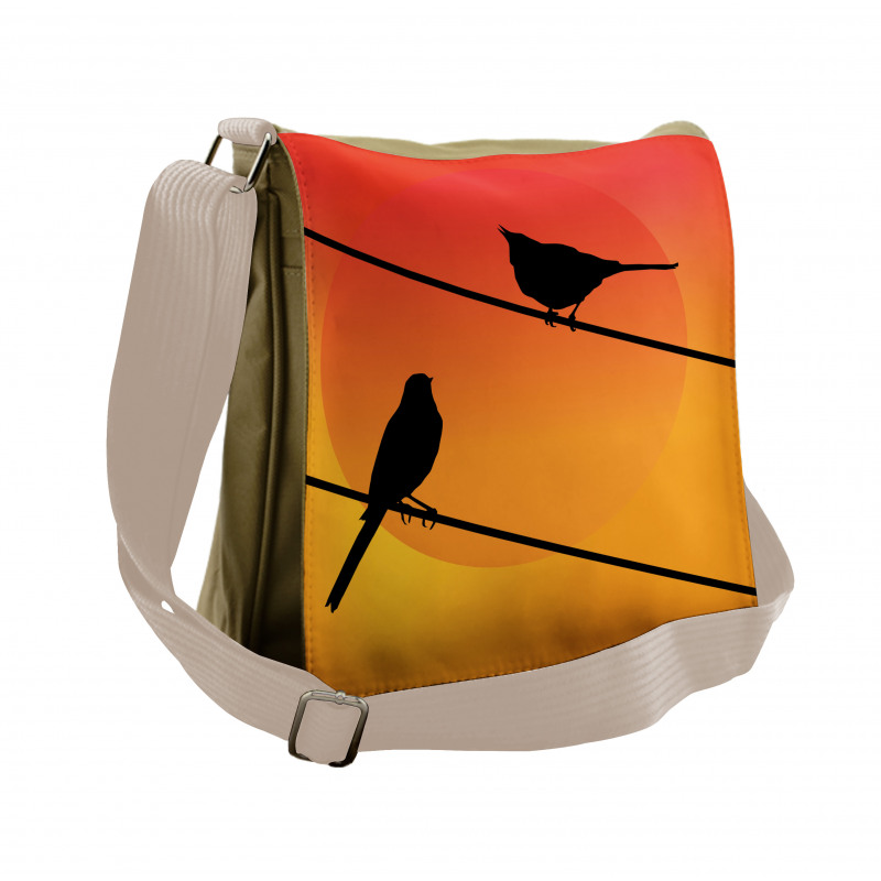 Avian Animal Sunset Messenger Bag