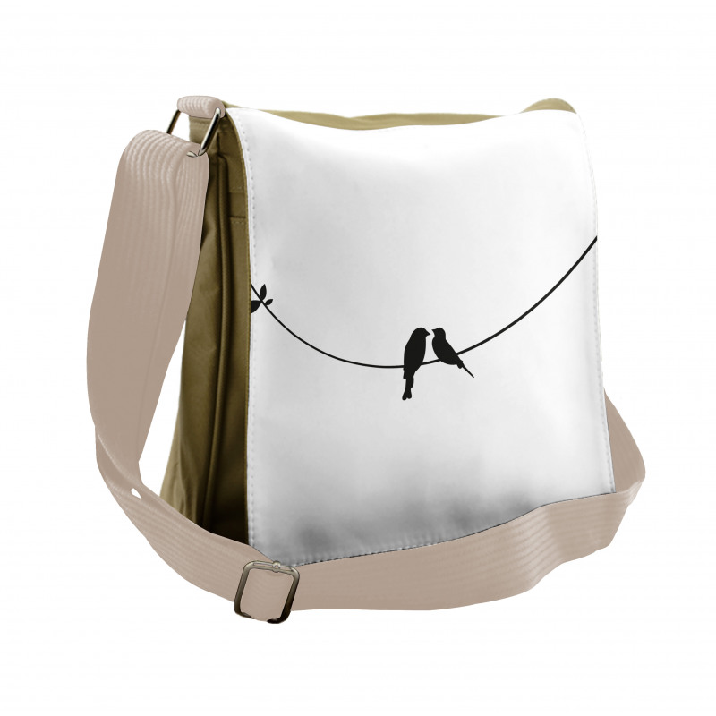 Simple Love Themed Messenger Bag