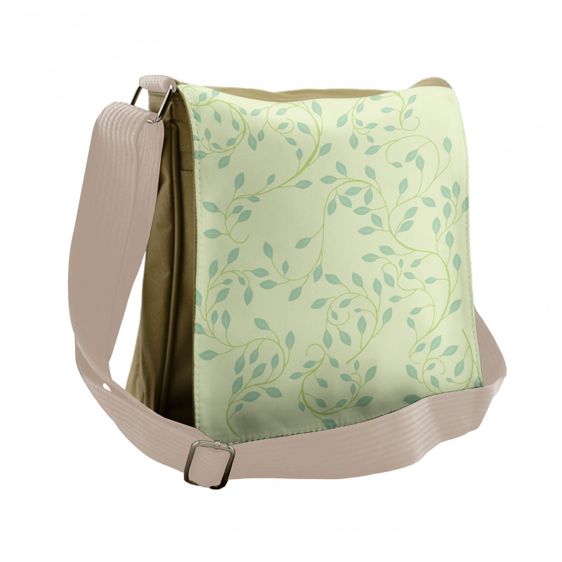 Abstract Grape Leaves Ivy Messenger Bag