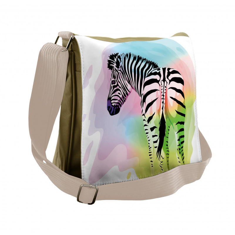 Striped Safari Animal Messenger Bag