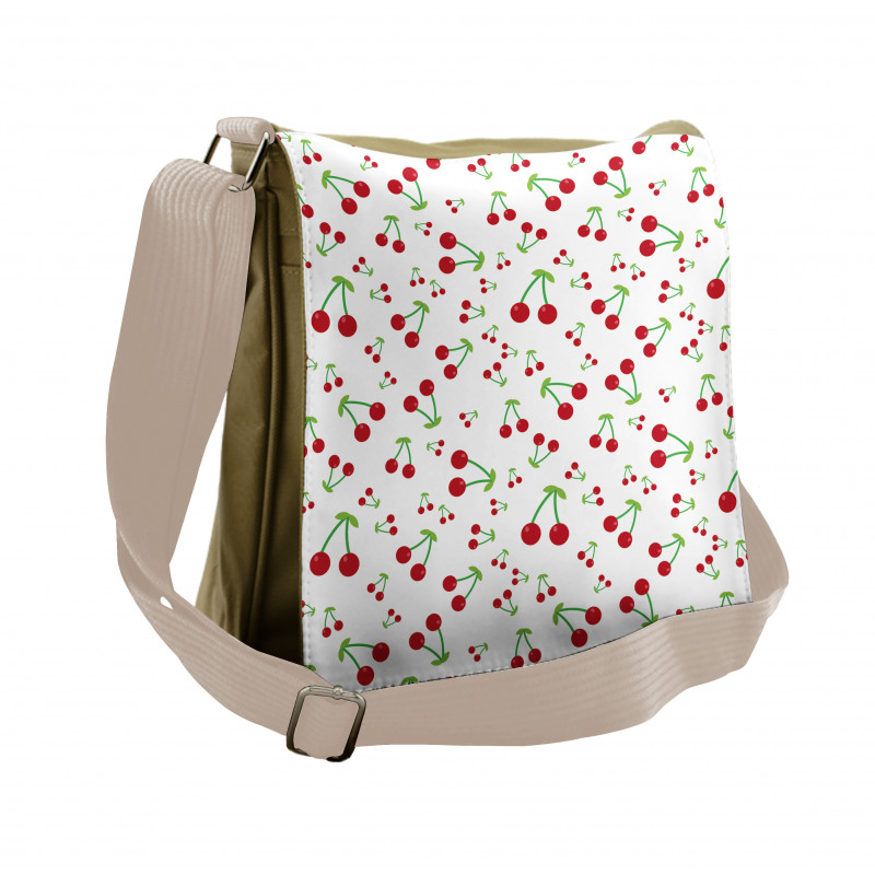 Simple Summer Fruit Pattern Messenger Bag