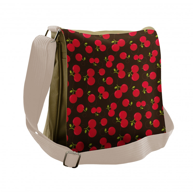 Repeating Summer Fruit Messenger Bag