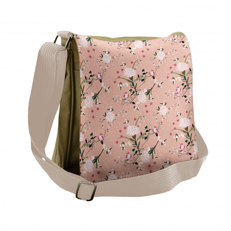 Blooming Oriental Garden Messenger Bag