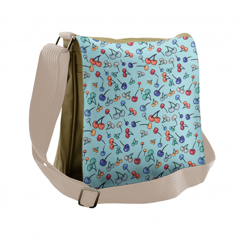 Summer Fruit Abstract Colors Messenger Bag