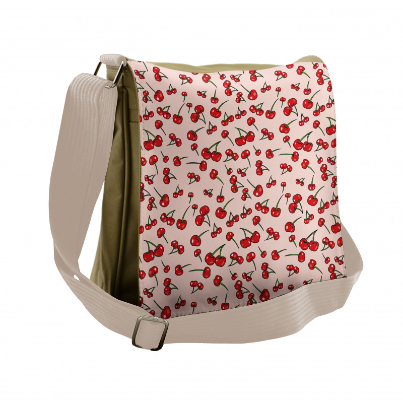 Summer Love Scattered Fruit Messenger Bag