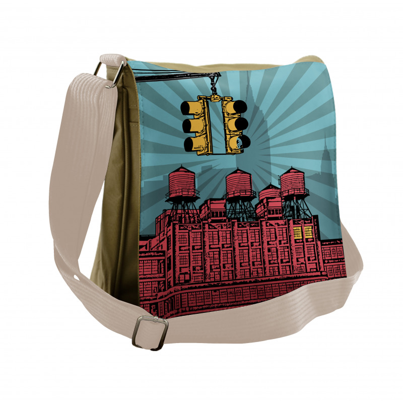 Graphical Manhattan City Messenger Bag