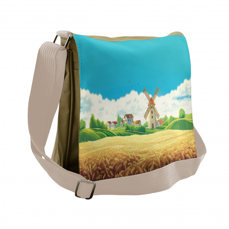 Countryside Wheat Field Messenger Bag