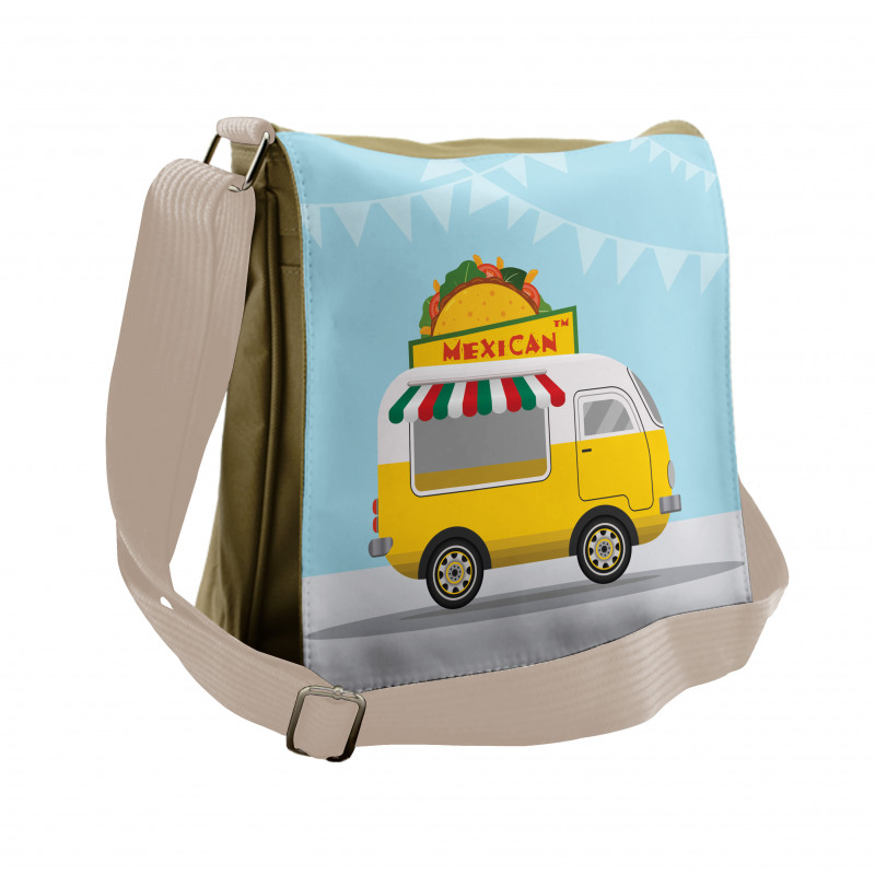 Mexican Food Van Messenger Bag