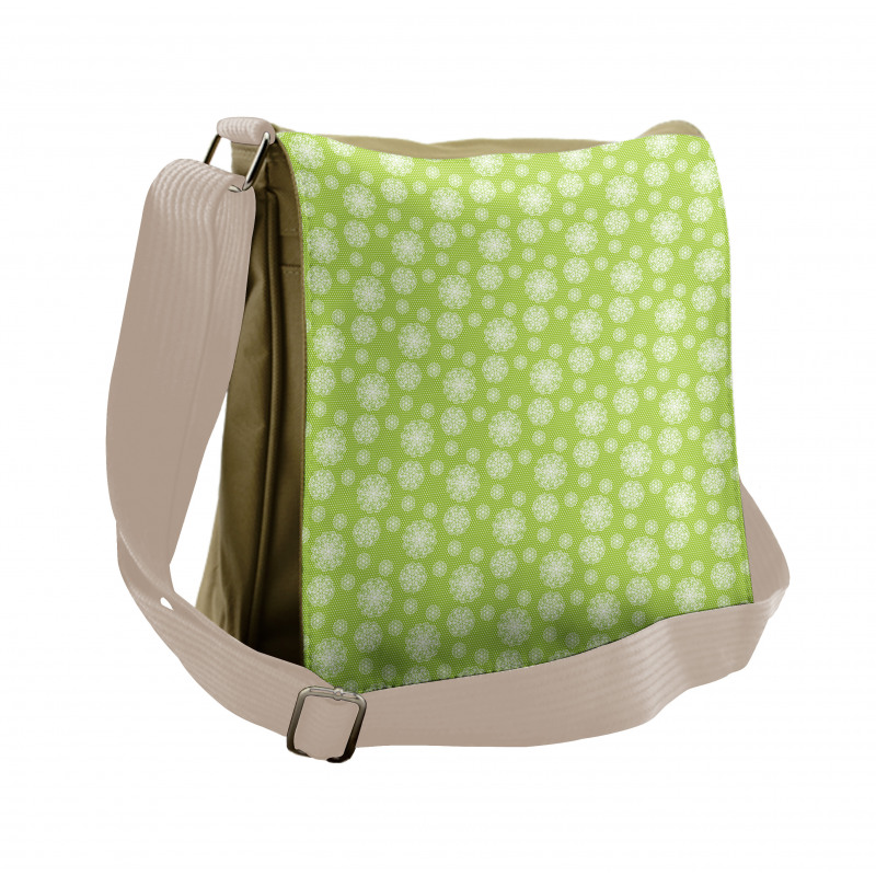 Botanical on Polka Dots Messenger Bag