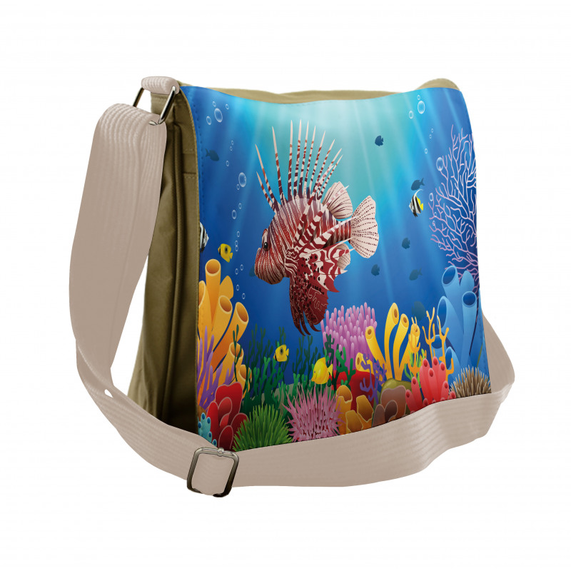 Colorful Marine Scenery Messenger Bag