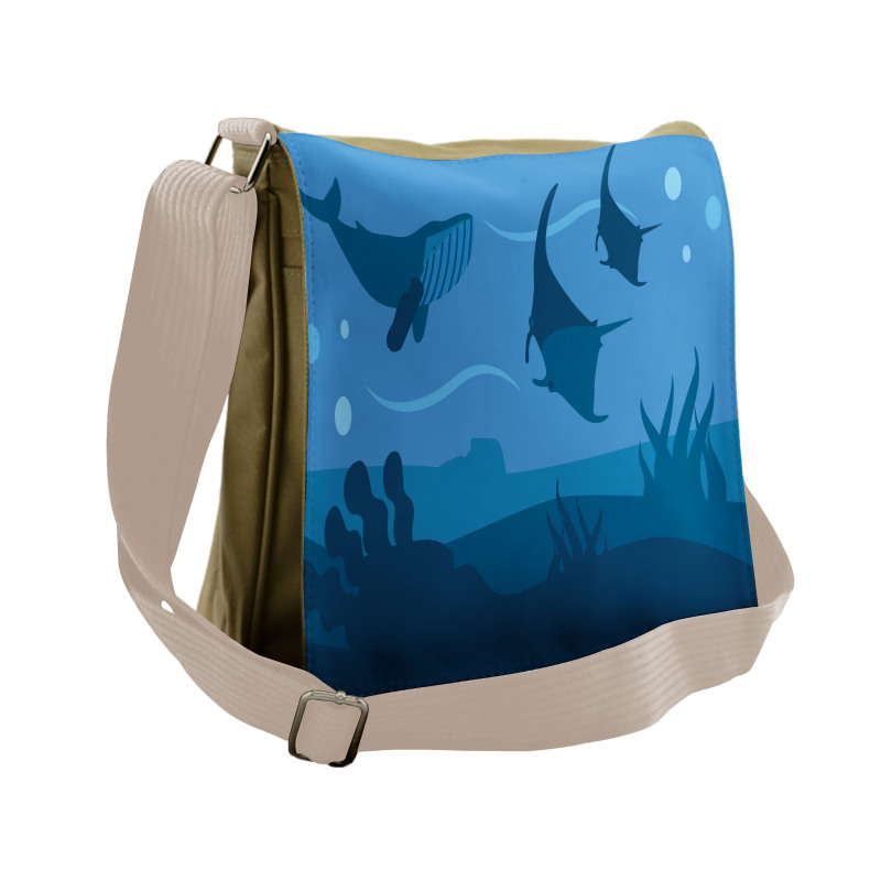 Oceanic Marine Wildlife Messenger Bag