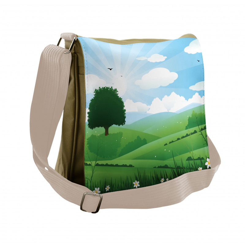 Single Tree View Messenger Bag