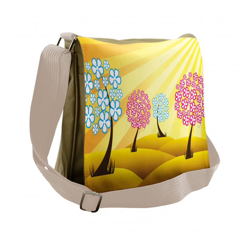 Blooming Trees Messenger Bag