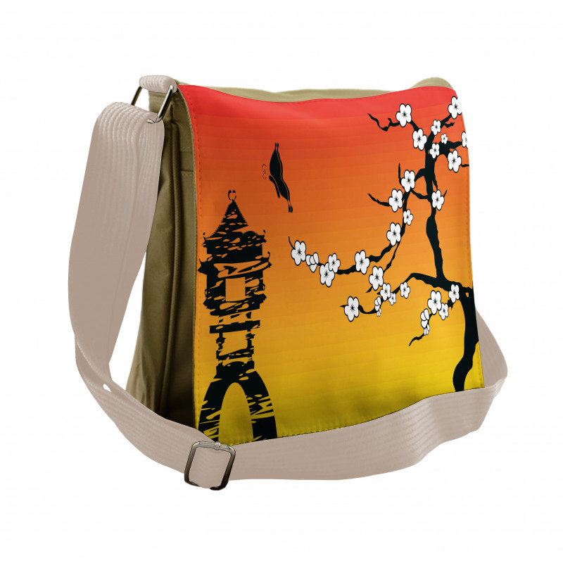 Sakura Japanese Messenger Bag