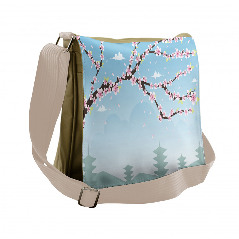 Blooming Branches Messenger Bag