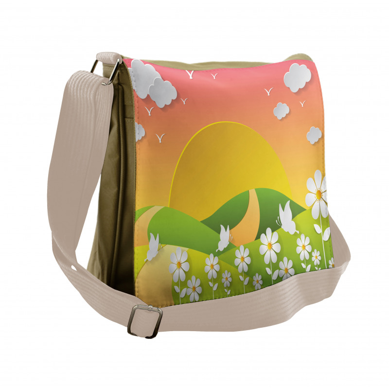 Meadows Flowers Messenger Bag