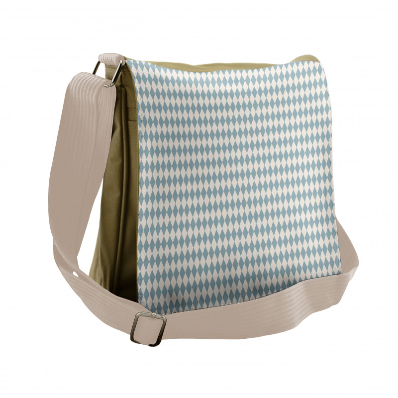 Diamond Check Rhombus Messenger Bag