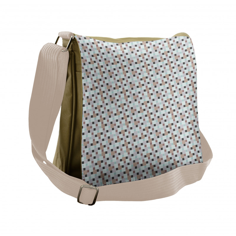 Small and Big Squares Messenger Bag