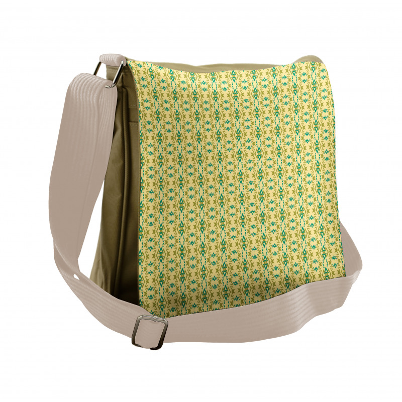 Whimsical Geometric Messenger Bag