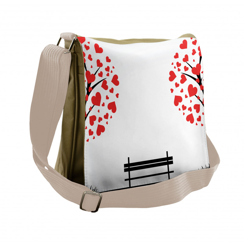 Heart Romance Love Art Messenger Bag