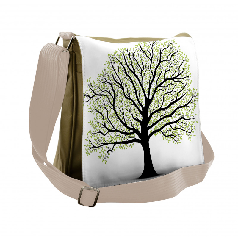 Lush Leaves Messenger Bag