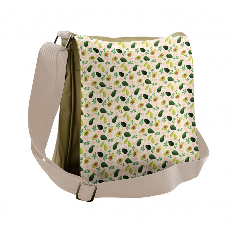 Seedy Whole Sliced Fruit Messenger Bag