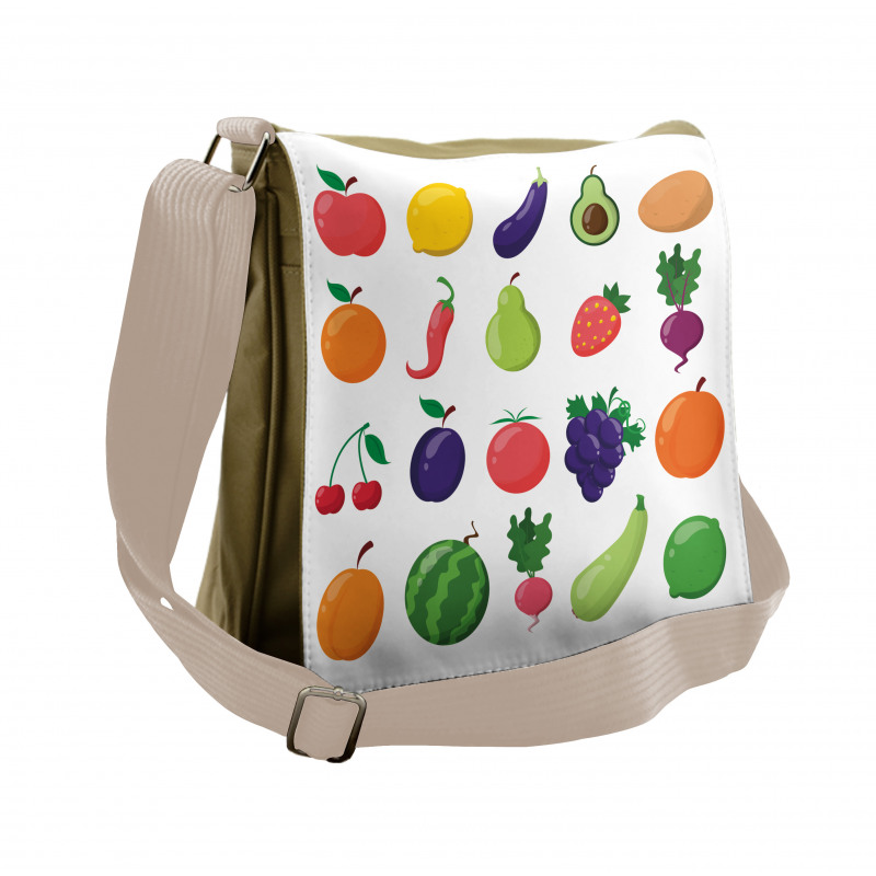 Diet Food Messenger Bag